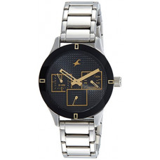 Deals, Discounts & Offers on Women - Fastrack Analog Black Dial Women's Watch NM6078SM09/NN6078SM09