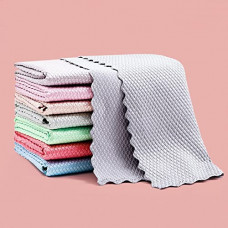 Deals, Discounts & Offers on Home Improvement - Wolpin Microfiber Cleaning Cloths, 5 Pcs 25 x 25 cms