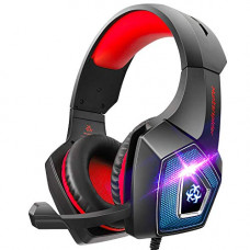 Deals, Discounts & Offers on  - Hunterspider PS4 Headset -Gaming Headset Xbox one Headset Gaming Headphone with Surround Sound, RGB LED Light & Noise Canceling Microphone