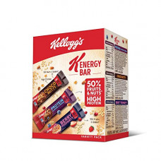 Deals, Discounts & Offers on  - Kellogg's K-Energy Bar Variety Pack 230g (8 Bars, 3 x Protein Almonds & Berries, 3 x Choco Nutty, 2 x Berry Yoghurty) with the Power of Nuts, Fruits & Grains
