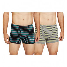 Deals, Discounts & Offers on Men - [Size S] Men's Stretch Trunk Stripe- Pack of 2