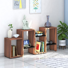 Deals, Discounts & Offers on Furniture - Klaxon Bern Book Case - Asian Walnut & Black