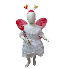 Deals, Discounts & Offers on  - [Size 7- 8Y] BookMyCostume Fairy Angel with Red Wings Girls Kids Fancy Dress Costume 7-8 Years