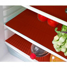 Deals, Discounts & Offers on  - Kuber Industries Refrigerator Drawer Mats/Fridge Mats/Multi Purpose Mats Set of 6 Pcs (Red), Standard (FridgeKU952)