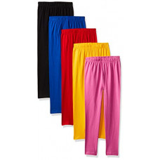 Deals, Discounts & Offers on  - [Size 3- 4Y] Cloth Theory Girl's Regular Fit Leggings (Pack of 5)