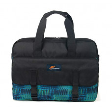 Deals, Discounts & Offers on Laptop Accessories - Protecta Maestro Laptop Bag - Briefcase For Laptops with Screen Size from 14 to 15.6 Inch (Black & Modern Green Print)