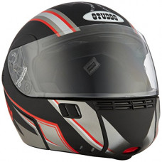 Deals, Discounts & Offers on  - Studds Ninja 3G D4 Flip Up Full Face Helmet (Matt Black and Red, L)