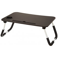Deals, Discounts & Offers on Laptop Accessories - Amazon Brand - Solimo Mira Multi-Purpose Laptop Table with Cup Holder (Black)