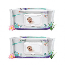 Deals, Discounts & Offers on Baby Care - Himalaya Gentle Baby Wipes - 72 Pieces (Pack of 2)
