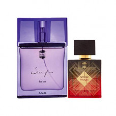 Deals, Discounts & Offers on Beauty Care - Ajmal Sacrifice for HER EDP Floral Musky Perfume 50ml for Women and Amber Magic EDP Spicy Aromatic Perfume 100ml