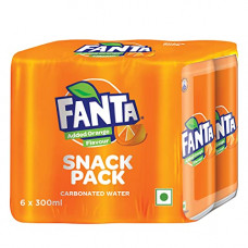 Deals, Discounts & Offers on  - FANTA Orange Flavoured Soft Drink Can, 300 ml (Pack of 6)