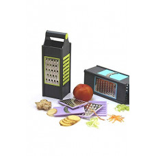 Deals, Discounts & Offers on  - King International Stainless Steel 4 in 1 Slicer and Grater Chopper Fruit Slicer Dicer Grater Potatoes Slicer Peeler Attach 4 Blades