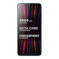 Deals, Discounts & Offers on Electronics - Lava X2 (2GB RAM, 32GB Storage) - Striped Cyan| Long Lasting 5000 mAh Battery| High Performance Octa Core Processor| Big 6.5 inch Display HD+IPS Notch Display
