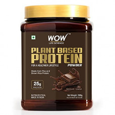Deals, Discounts & Offers on  - WOW Life Science Plant Protein Powder, Chocolate Flavour