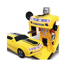Deals, Discounts & Offers on  - Vikas gift gallery Battery Operated converting car to Robot, Robot to car Automatically, with Light and Sound