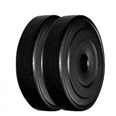 Deals, Discounts & Offers on  - FBX PVC 5Kg Weight Plates, 2.5kg x 2 (Black)