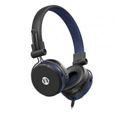 Deals, Discounts & Offers on Headphones - MuveAcoustics Impulse MA-1500FB Wired On Ear Headphones with Mic (Flagship Blue)