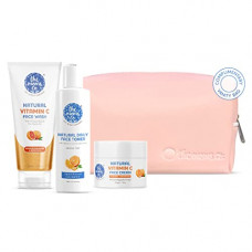 Deals, Discounts & Offers on Beauty Care - The Moms Co. All Day Glow Vitamin C Routine l Clean & Brighten Skin I Oil Free Look I Instant Glow I Orange Beads I 300 gms