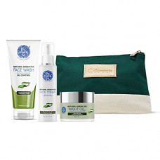 Deals, Discounts & Offers on Beauty Care - The Moms Co. Green Tea Night Repair Kit l Oil Free Look l Green Tea l Face Wash l Toner l Night Gel l