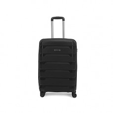 Deals, Discounts & Offers on  - Aristocrat Porto 55cm Black Polypropylene Harsided Cabin Luggage 8W Strolley