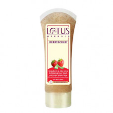 Deals, Discounts & Offers on Beauty Care - Lotus Herbals Berryscrub Strawberry & Aloe Vera Exfoliating Face Wash | Deep Cleaning | Blackhead Removal | For All Skin Types | 120g