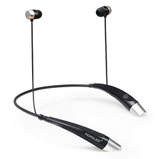 Deals, Discounts & Offers on Headphones - Sonilex BT500D Magnet Wireless Neckband Bluetooth Earphone 5.0,15H Talk time, Earphone Headset Earbud Portable Headphone Handfree, Sweatproof, Noise Cancellation (Black) (SL-BT-500D-BLACK)