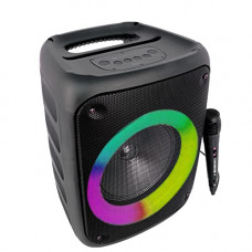 Deals, Discounts & Offers on Electronics - ZEBRONICS Zeb-Buddy 500 Portable Wireless Speaker with BT v5.0, 25W RMS Output, TWS, 20.3cm(8) Driver, 5H Backup, USB, mSD, AUX, FM Radio and Built in Rechargeable Battery, Black