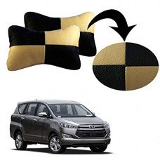 Deals, Discounts & Offers on  - AutokraftZ Beige Check Design Car Neck Rest Cushion with Adjustable Straps_1706