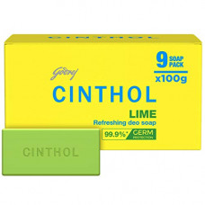 Deals, Discounts & Offers on Beauty Care - Cinthol Lime Bath Soap 99.9% Germ Protection, 100g (Pack of 9)
