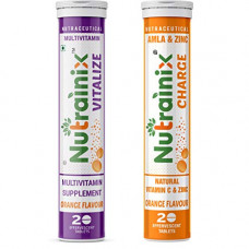 Deals, Discounts & Offers on  - Nutrainix Charge Vitamin C and Vitalize Multivitamin - 20+20 Effervescent Tablets