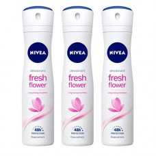 Deals, Discounts & Offers on Beauty Care - Nivea Women Deodorant, Fresh Flower, 150ml (Pack of 3)