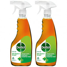 Deals, Discounts & Offers on  - Dettol Liquid Disinfectant Cleaner Surface Sanitizer Spray  500ml | Multipurpose  Kitchen Cleaner Spray, Bathroom Cleaner, All Purpose Surface Cleaner| Kills Germs, Removes Dirt, Pack of 2