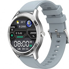 Deals, Discounts & Offers on Mobile Accessories - Fire-Boltt 360 SpO2 Full Touch Large Display Round Smartwatch with in-Built Games, 8 Days Battery Life, IP67 Water Resistant with Blood Oxygen & Heart Rate Monitoring, Grey, M (Model Number: BSW003)
