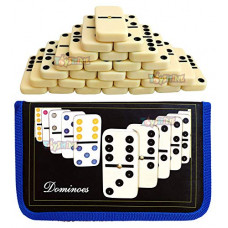Deals, Discounts & Offers on Toys & Games - Toyshine Double Six Dot Dominoes Set Of 28 For 2 - 4 Players With Carry Pouch Bag(Multi Color)
