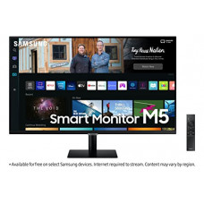 Deals, Discounts & Offers on  - Samsung 27 inch (68.6 cm) Smart Monitor with Worlds 1st Do-It-All Screen, 178 All Around Viewing Angle (LS27BM500EWXXL, Black)