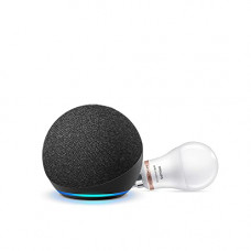 Deals, Discounts & Offers on  - All-new Echo Dot (4th Gen, Black) combo with Philips 9W smart color bulb