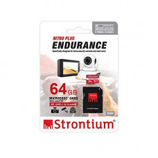 Deals, Discounts & Offers on Accessories - Strontium 64GB Nitro Plus Endurance A2 MicroSDXC Card with SD Adapter