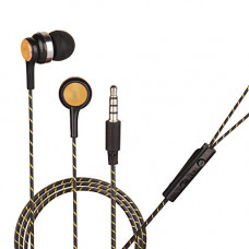 Deals, Discounts & Offers on Headphones - Hitage Classic Color Melody Earphone with One Key Answer Button Wired Headset with Mic (Orange, in The Ear)