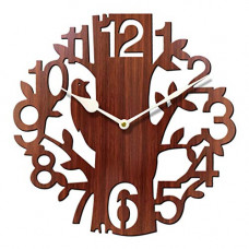 Deals, Discounts & Offers on  - Sehaz Artworks Brown Wall Clocks 10 Inch