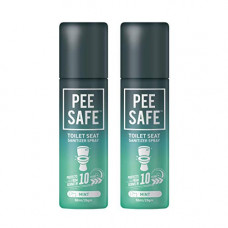 Deals, Discounts & Offers on  - Pee Safe Toilet Seat Sanitizer Spray (50ml) - Mint Reduces The Risk of UTI & Other Infections Kills 99.9% Germs & Travel Friendly - Pack of 2