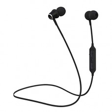 Deals, Discounts & Offers on Headphones - Celly Magnetic in-Ear Bluetooth 5 Wireless Headset, Ergonomic Design, Tangle-Free Cord, Immersive Sound Experience with Extra Bass, Passive Noise Cancelling Earphones with Mic (Black) (INDBHSTEREO2BK)