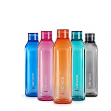 Deals, Discounts & Offers on  - Cello Venice Plastic Bottle Set, 1 Litre, Set of 5, Assorted