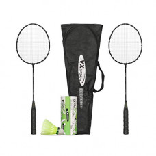 Deals, Discounts & Offers on  - Vector X VX-15 Graphite Badminton Racquet with Shuttle For Seniors (Multicolor)- Set of 2