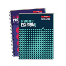 Deals, Discounts & Offers on Stationery - Luxor 6 Subject Spiral Premium Exercise Notebook, Single Ruled - (18cm X 24cm), 300 Pages, Pack of 2