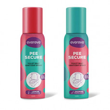 Deals, Discounts & Offers on  - Evereve Pee Secure Toilet Seat Sanitizer Spray 100ml (Lemon & Jasmine Pack of 2)