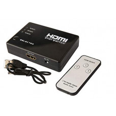 Deals, Discounts & Offers on Accessories - BigPlayer 3-Port HDMI Switcher, Splitter, Supports 4K, Full HD1080p, 3D with IR Remote