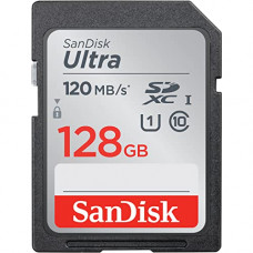 Deals, Discounts & Offers on Accessories - SanDisk Ultra SDXC UHS-I Card 128GB 120MB/s R, for DSLR Cameras,