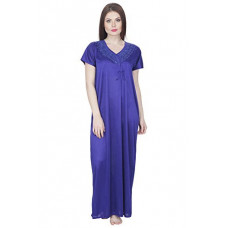 Deals, Discounts & Offers on Women - Secret Wish Women's Light Pink Satin Nighty (Free Size)