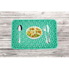 Deals, Discounts & Offers on  - ROYAL - NEST Set of 3 Placemats Dinning Mats Color (Green) Jali Mats