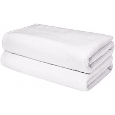 Deals, Discounts & Offers on  - AmazonBasics Cotton Bath Sheet 50 GSM (Pack of 2, White)